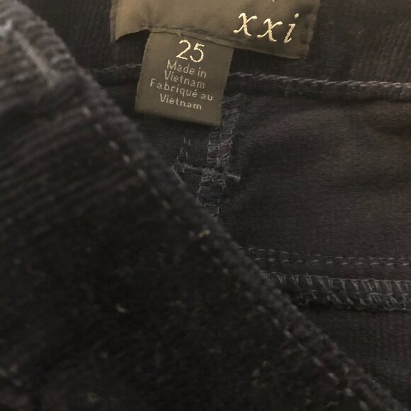 Forever21 - Navy Blue Corduroy Skinny Jeans - Size 25 - Picture 6 of 9